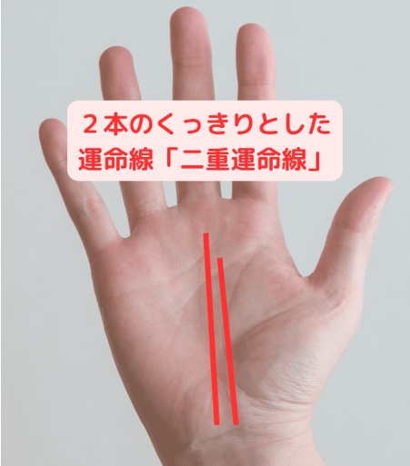 ２つの道で成功できる！「二重運命線」