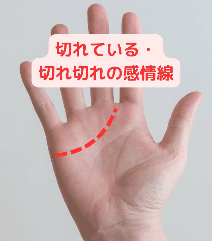 1.切れている・切れ切れの感情線